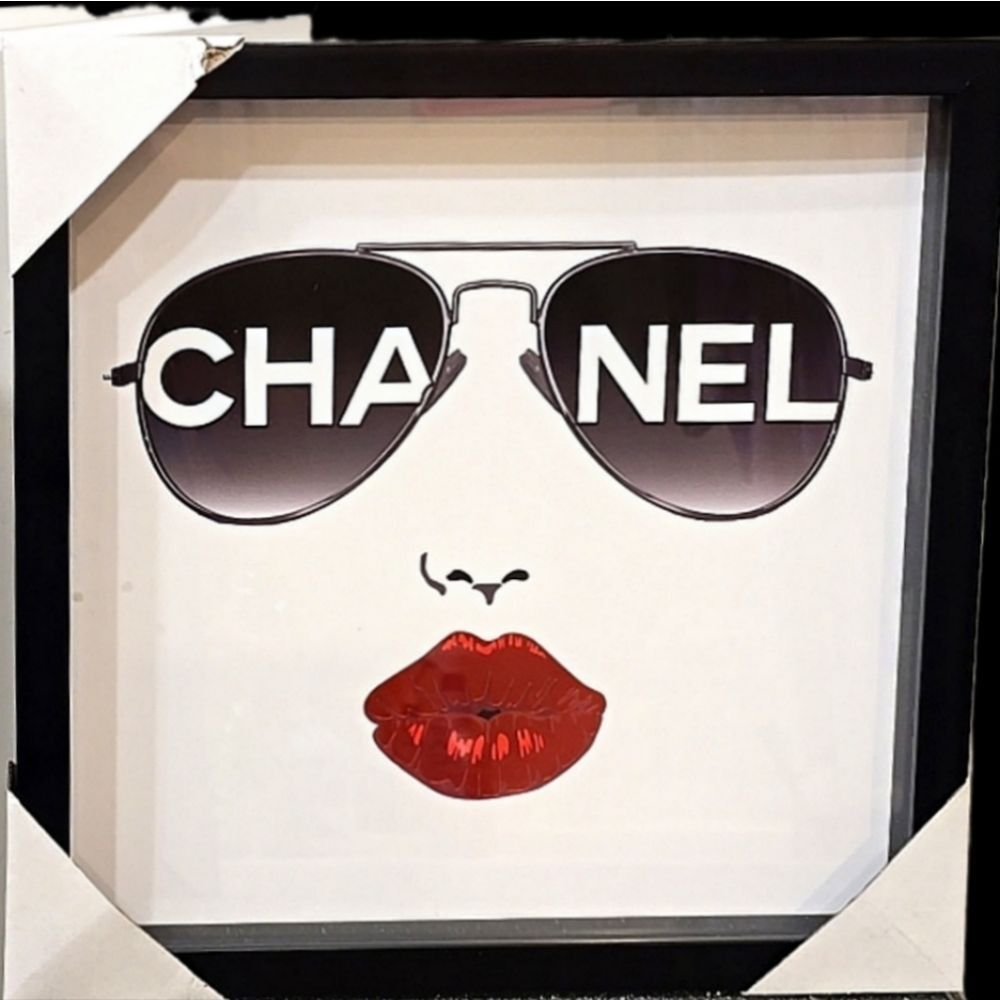 Empire Art Direct Chanel Picture Perfect Framed Wall Decor